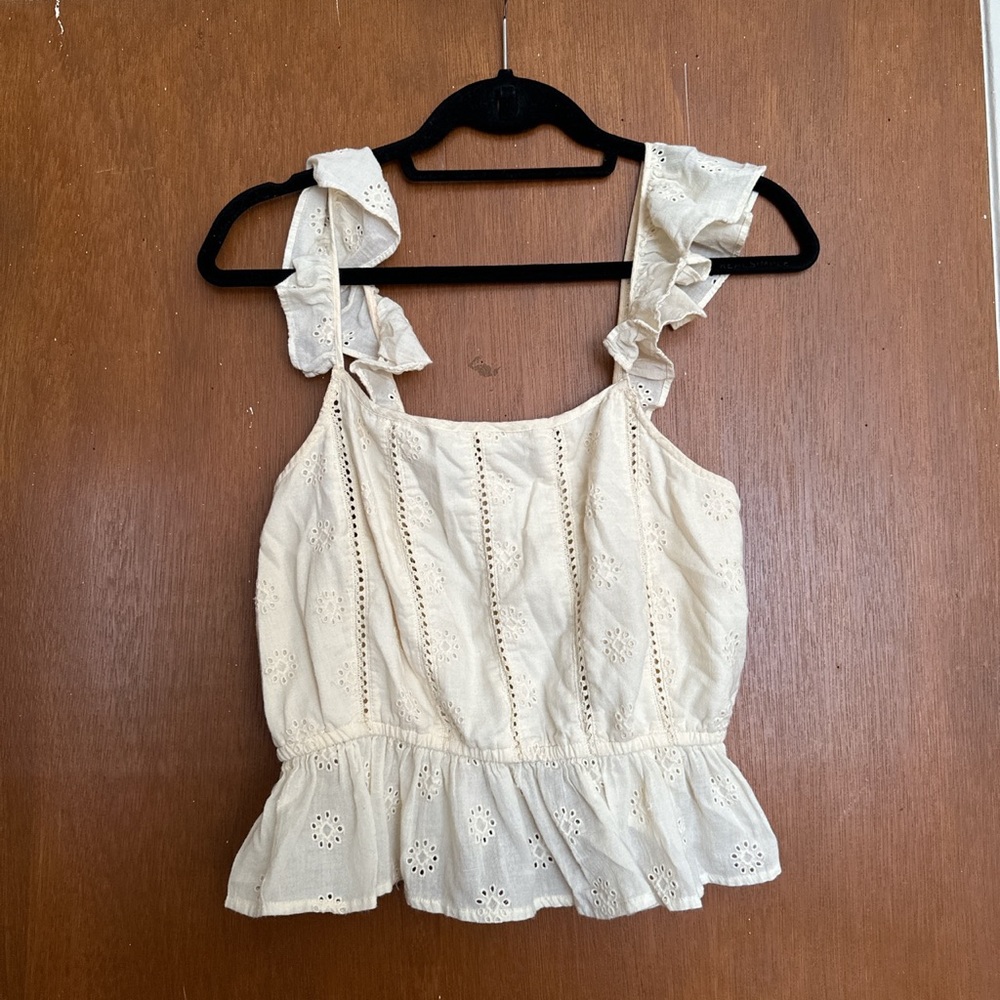 Boho cropped tank